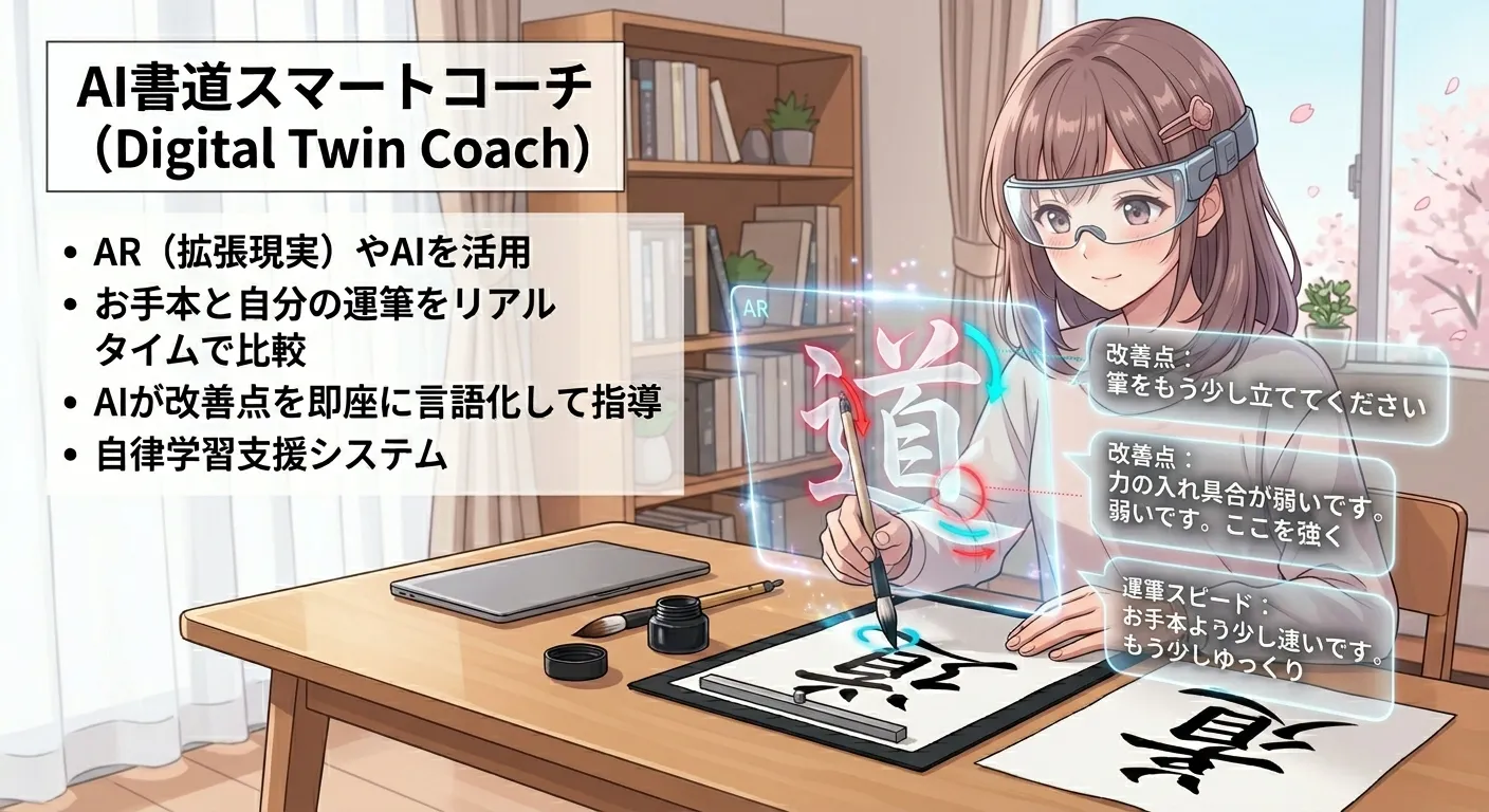 AI calligraphy smart coach concept